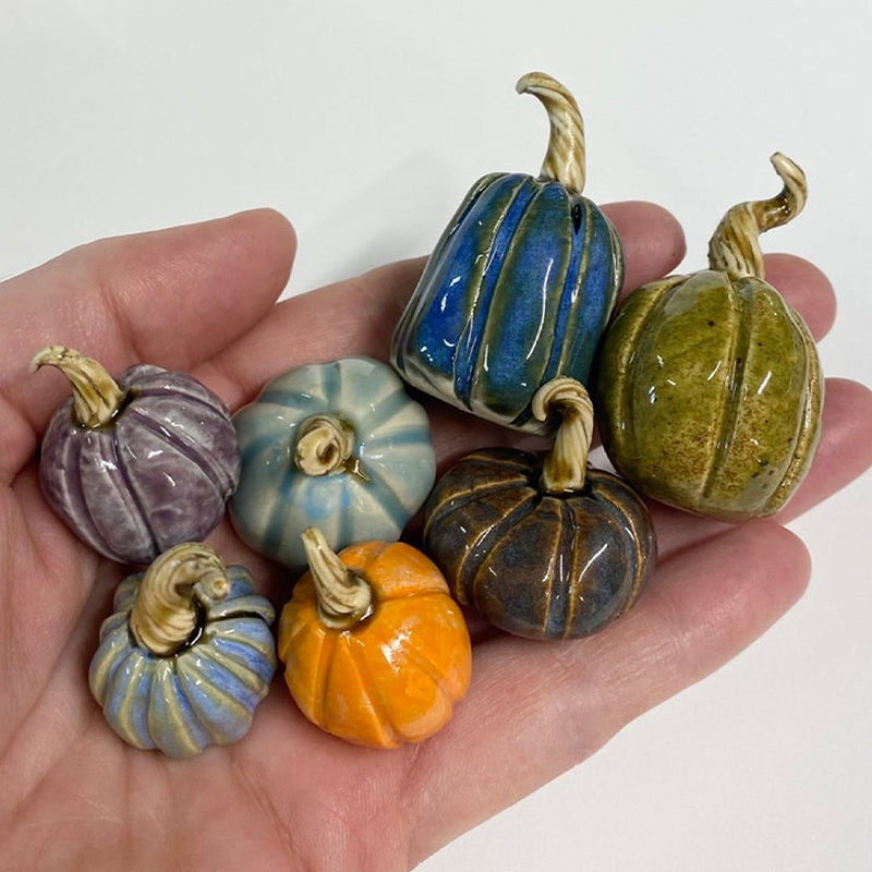 Handmade Mini Ceramic Pumpkins