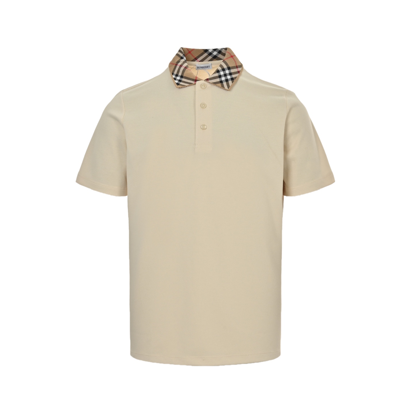 Burberry 25ss collar check Polo short sleeve