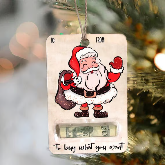 🎅💸Christmas Hot Sale 70% Off - Handcrafted Wooden Money Holders Gift
