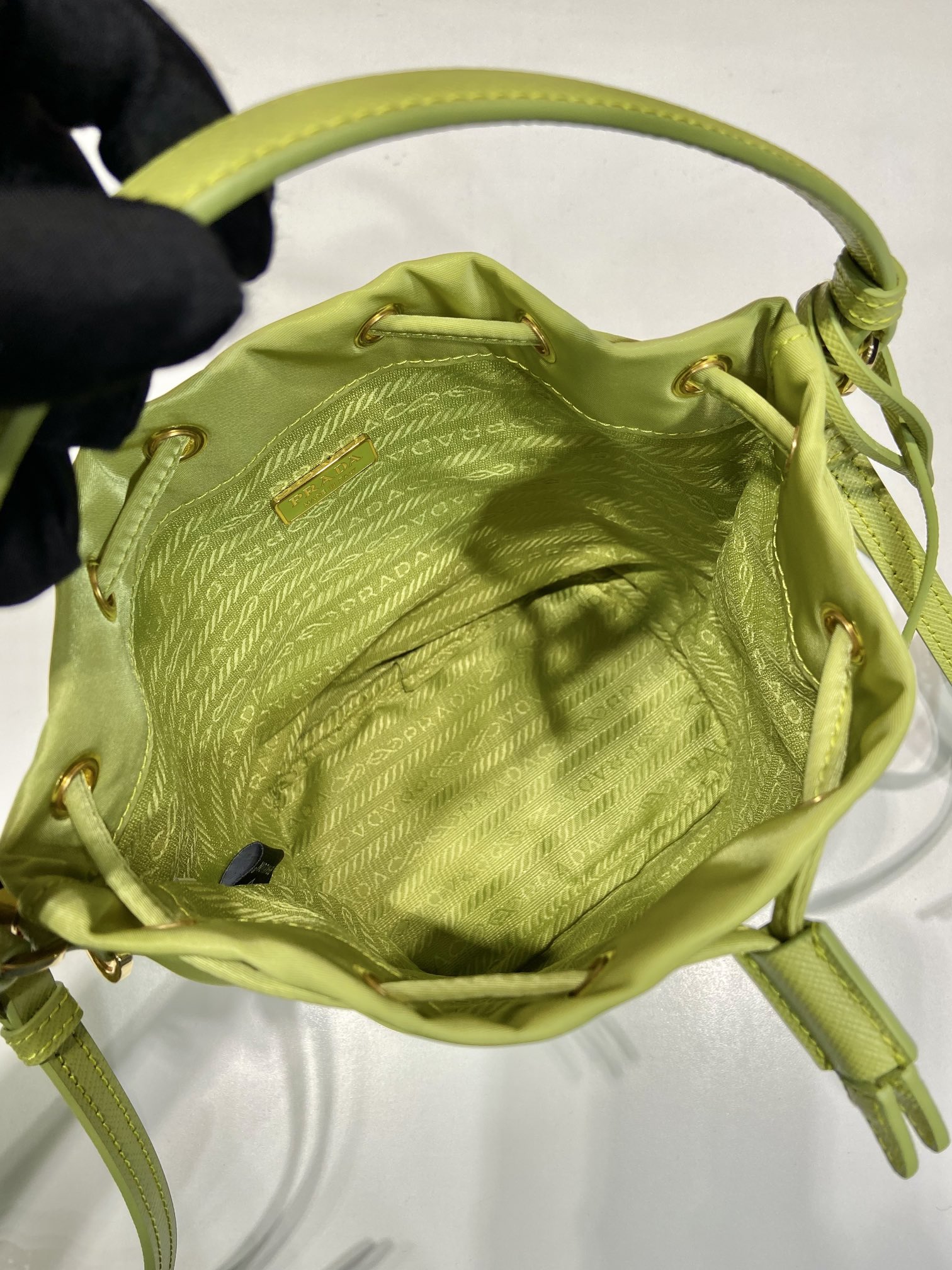 Prada Nylon Bucket Bag 1BE067
