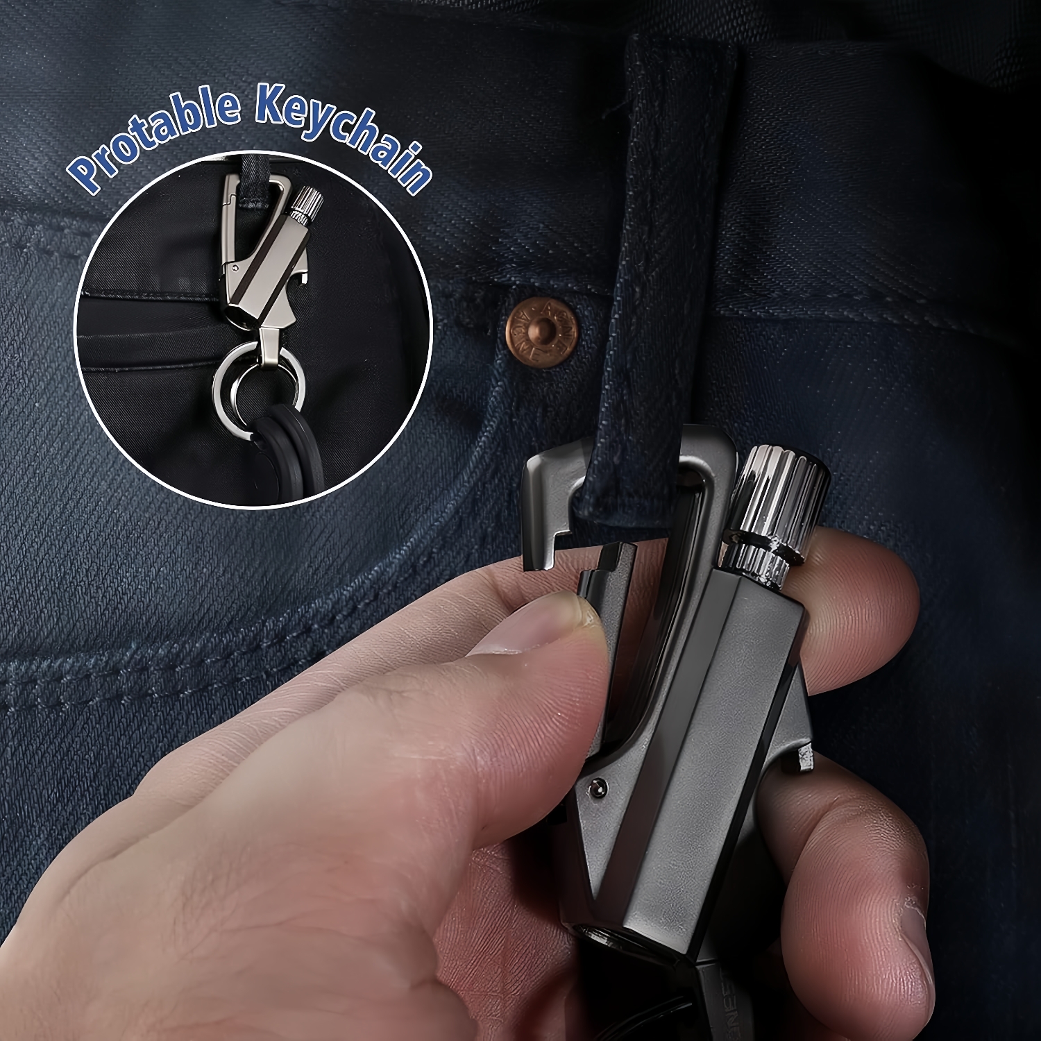 💥ON SALE💥- Permanent Match Infinity Lighter with Multitool Keychain Bottle Opener