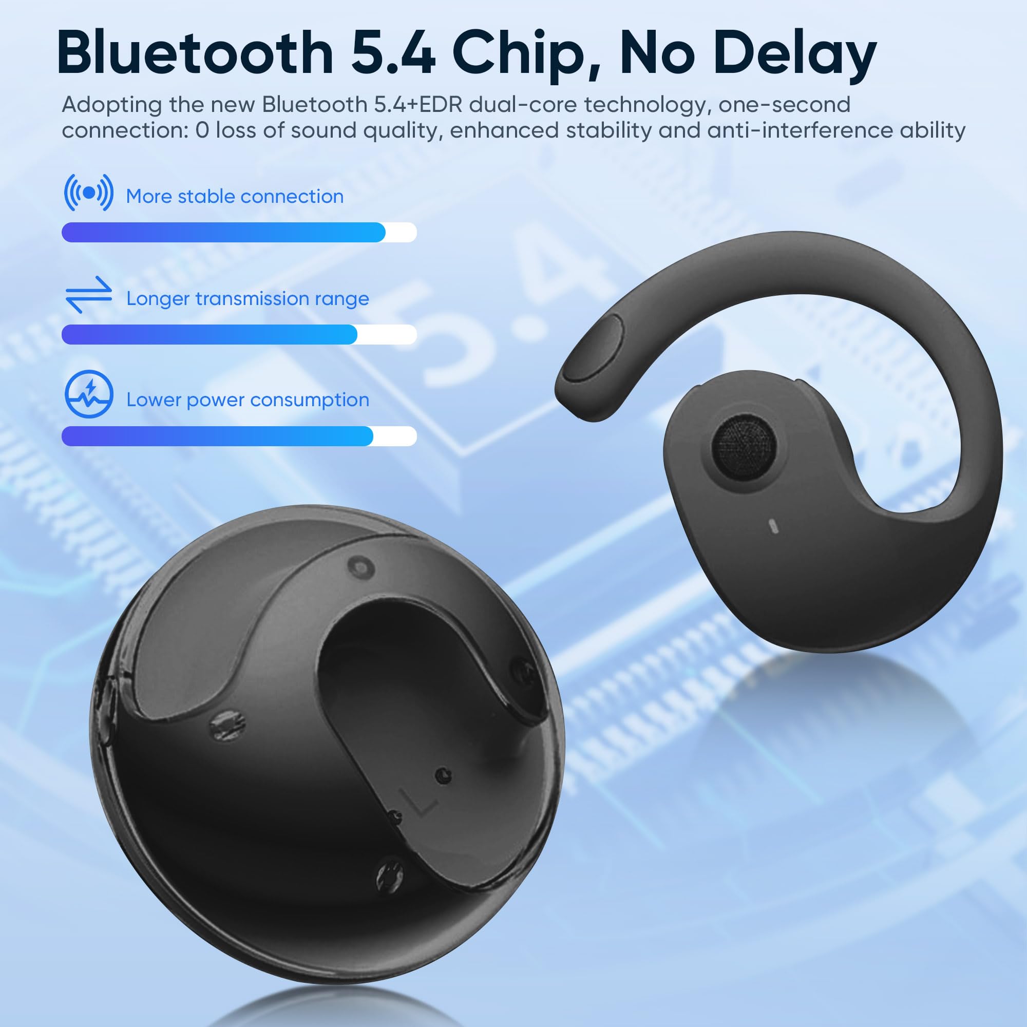 HOT SALE🔥Wireless Earbuds Bluetooth Headphones Stereo Noise Reduction BT 5.4 Earphones - BUY 2 FREE SHIPPING