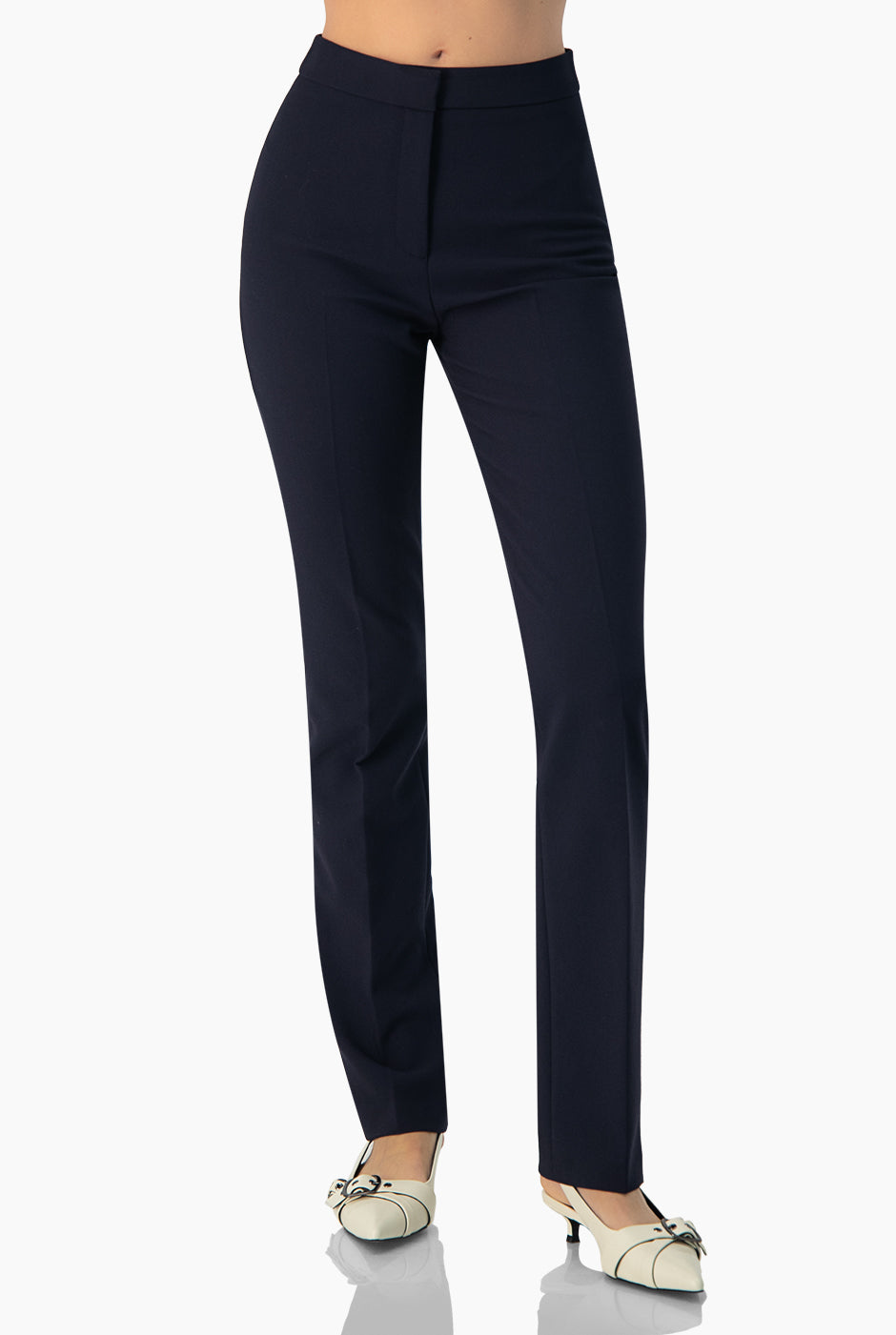 Pantalon recto color marino