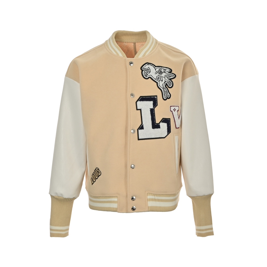 Louis Vuitton 24Fw Pegasus towel embroidered baseball jacket