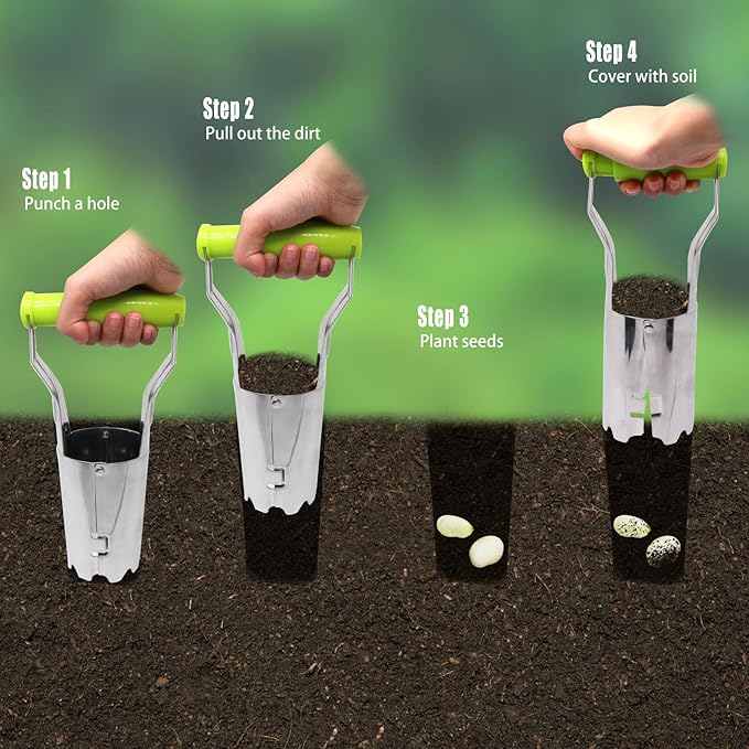 💥💥Stainless Steel Handheld Bulb Planter - Take Your Gardening Game to the Next Level