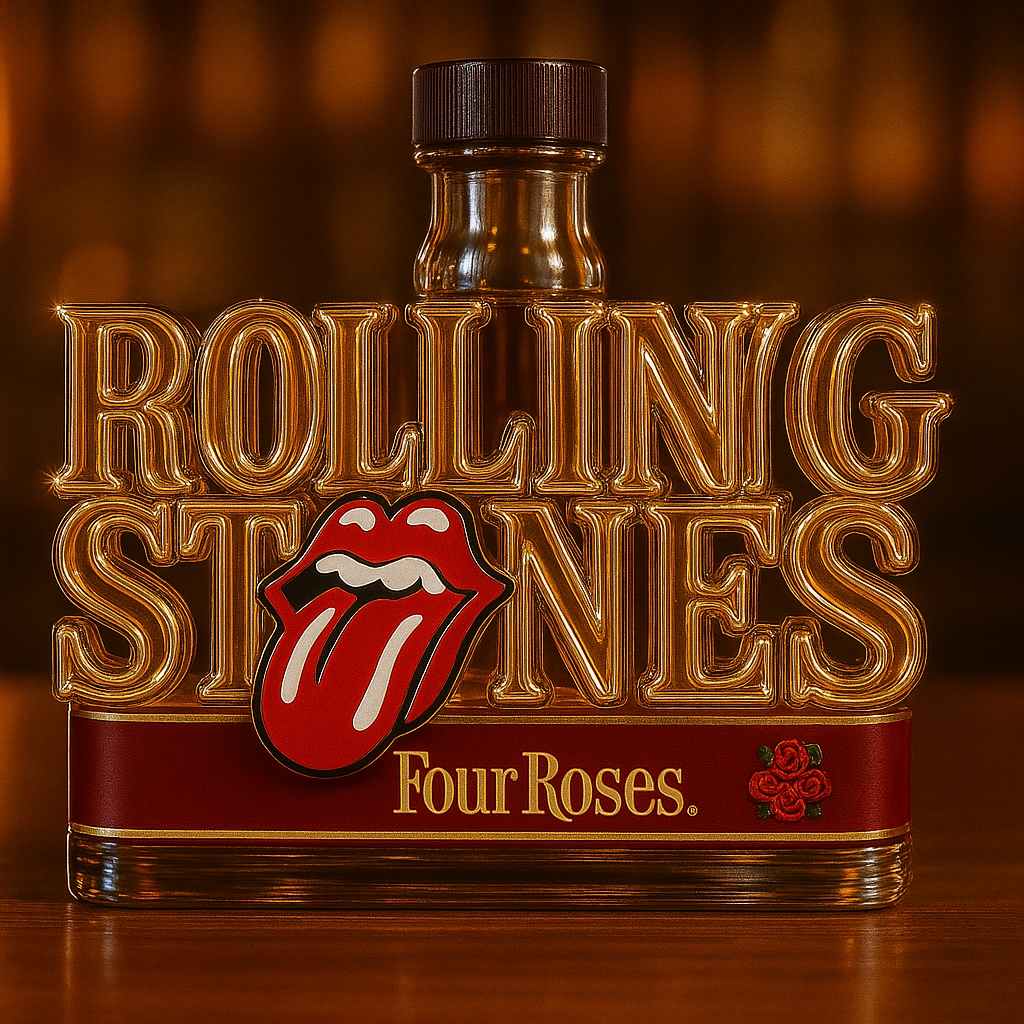 ROLLING STONES Whisky Bottle