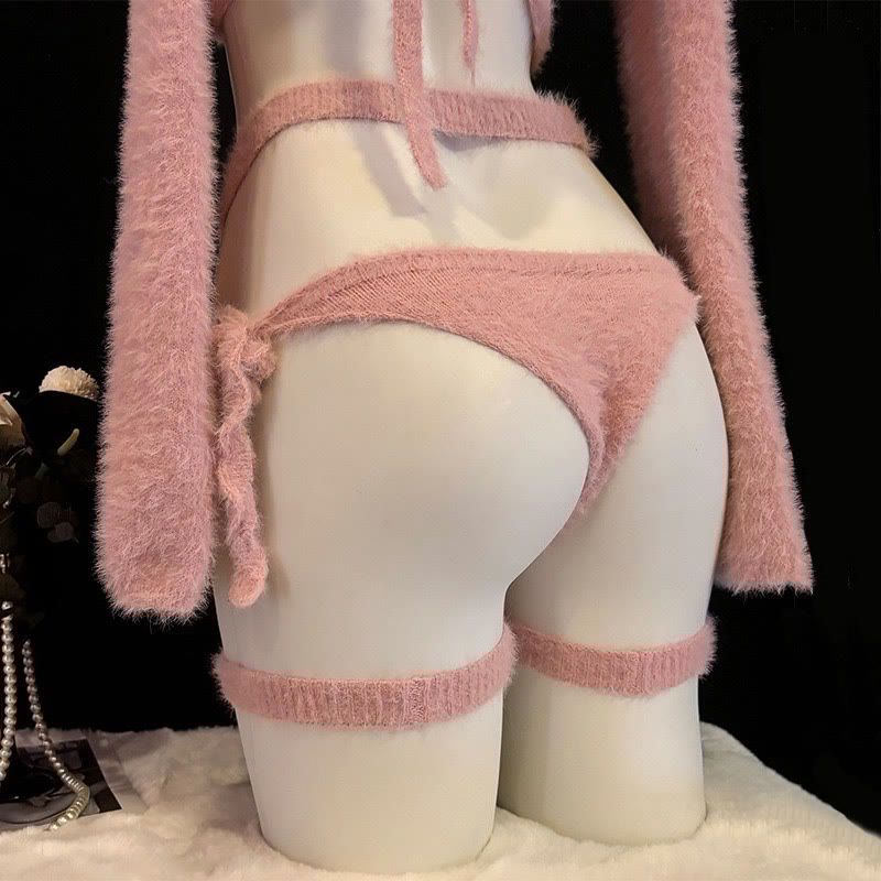 Bear Ears Bikini Lingerie Set