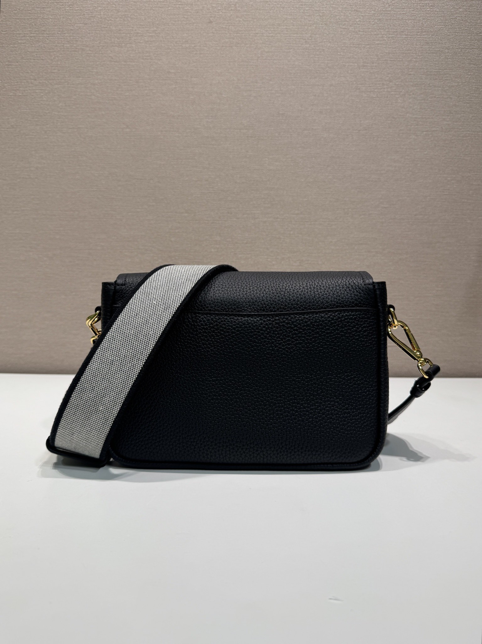 Prada Embroidered Strap Shoulder Bag 1BD314