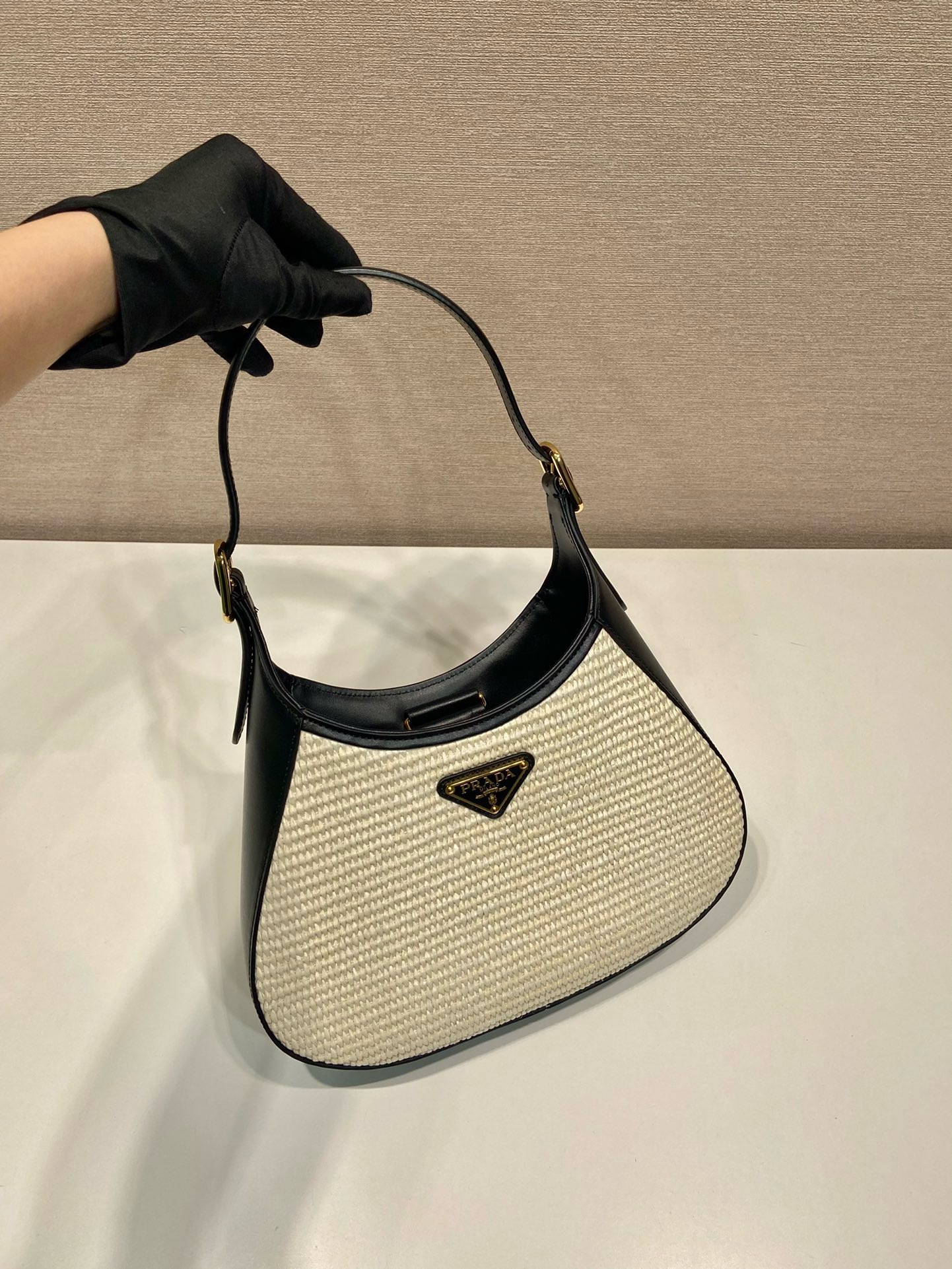 Prada Cleo Straw Bag 1BC179