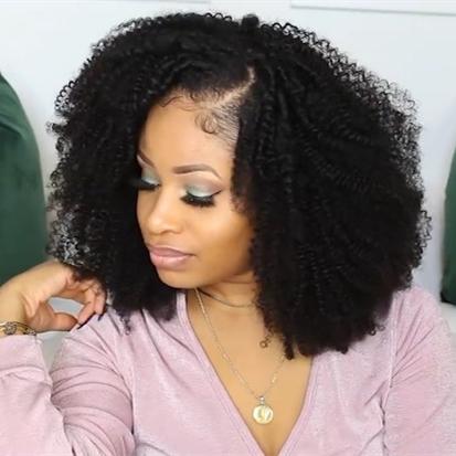 New A Super Curly Wig