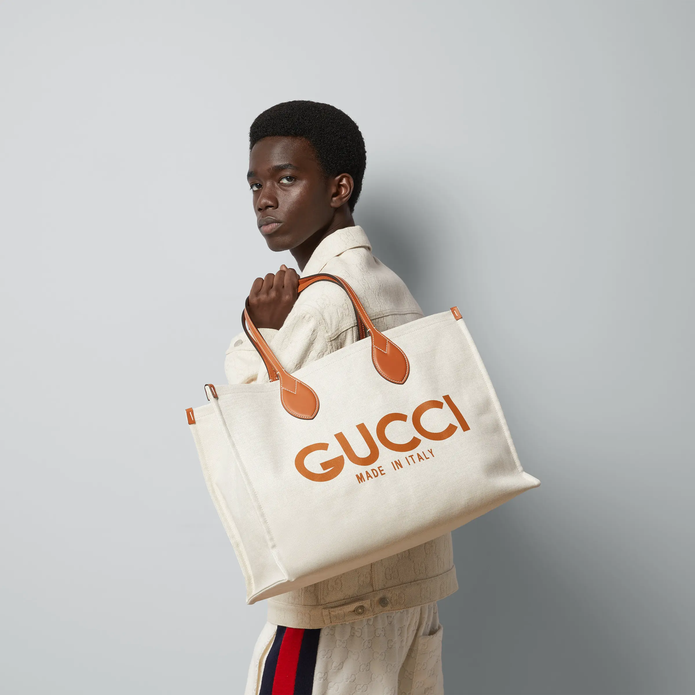Gucci Canvas Tote Bag
