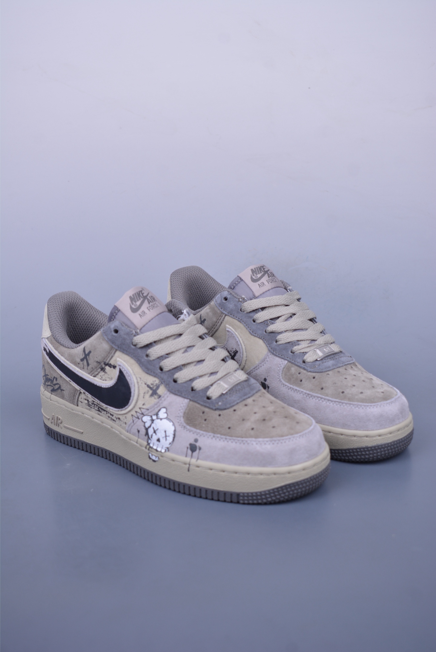 Nike Air Force 1 07 Low Sneakers Dark Skull YD2425-660