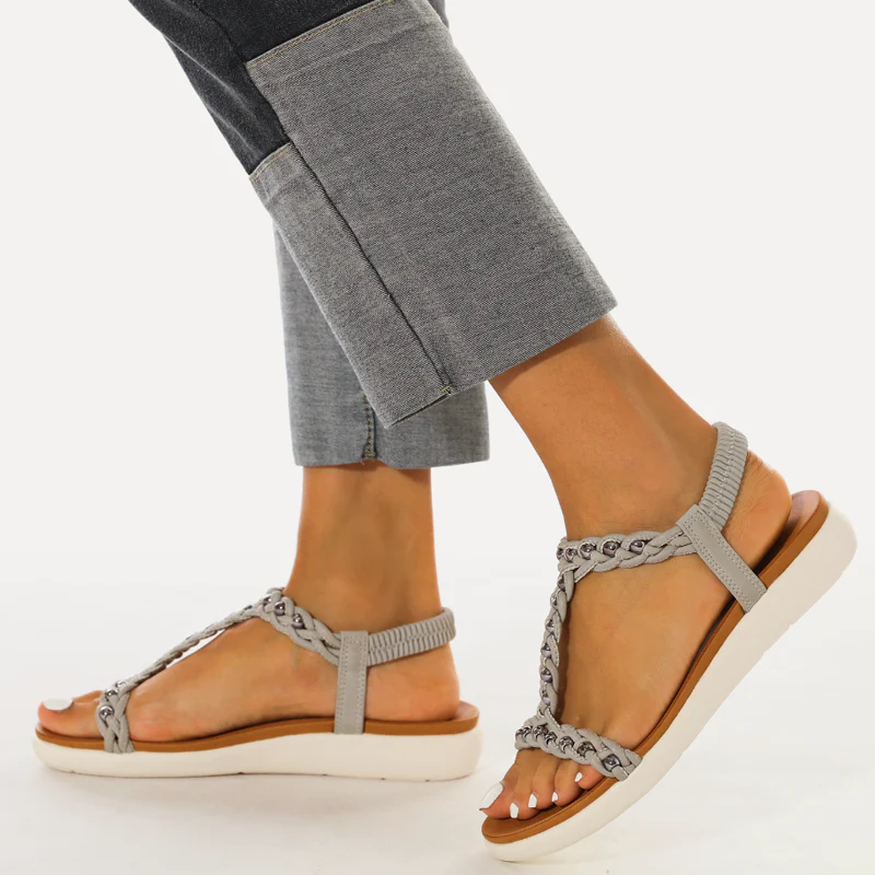 Embroidered Casual Elastic Fashion Sandals