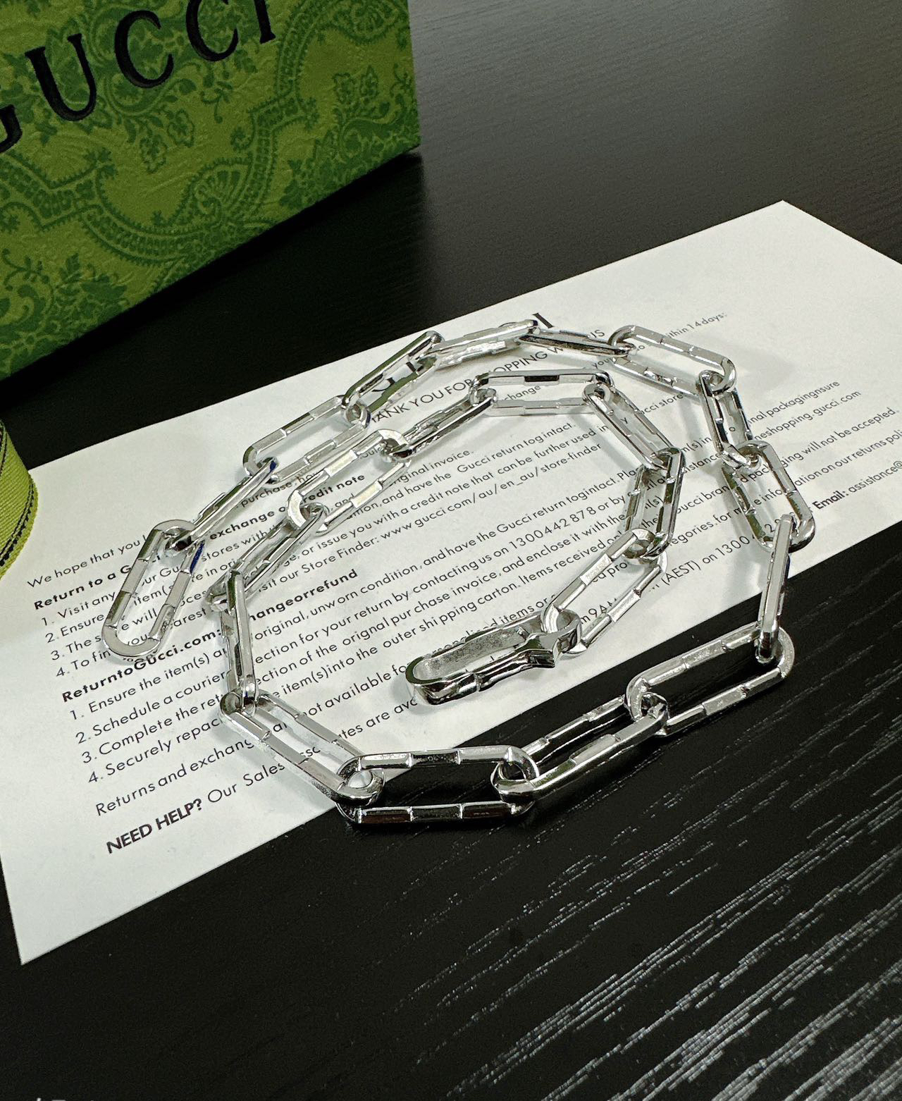 Gucci Safety Pin Necklace