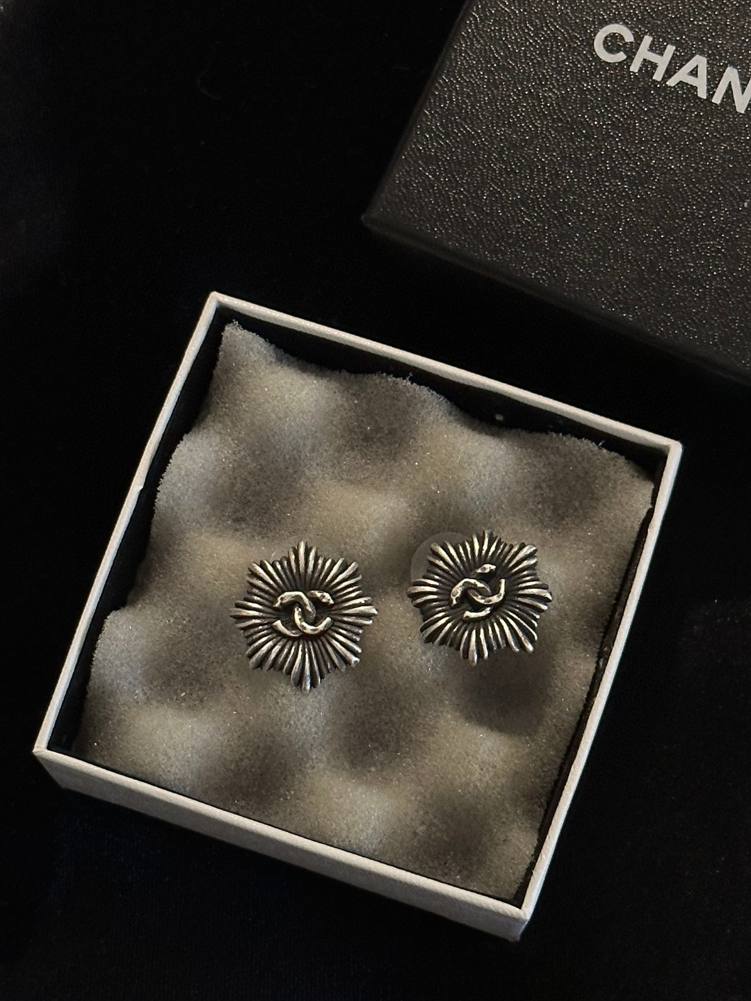 Chanel Double C Vintage Earrings