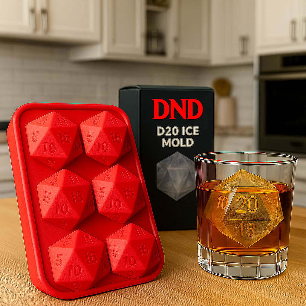 DND D20 Dice Ice Mold