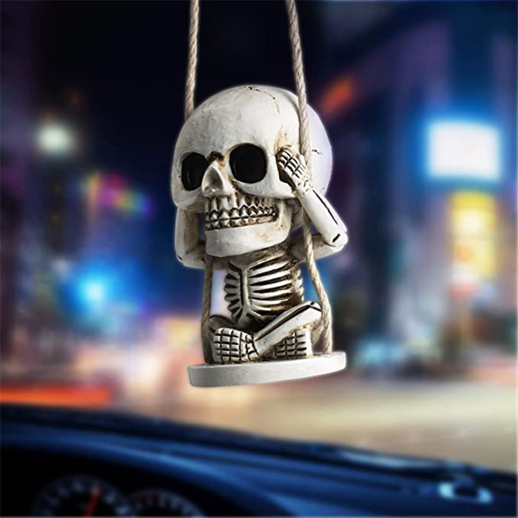 (🔥Last Day Promotion-SAVE 60% OFF)💀EVIL SKULL TRIO STATUE(A SET OF 3PCS)-WITH AIR FRESHENER-BUY 2 GET 10% OFF & FREE SHIPPING