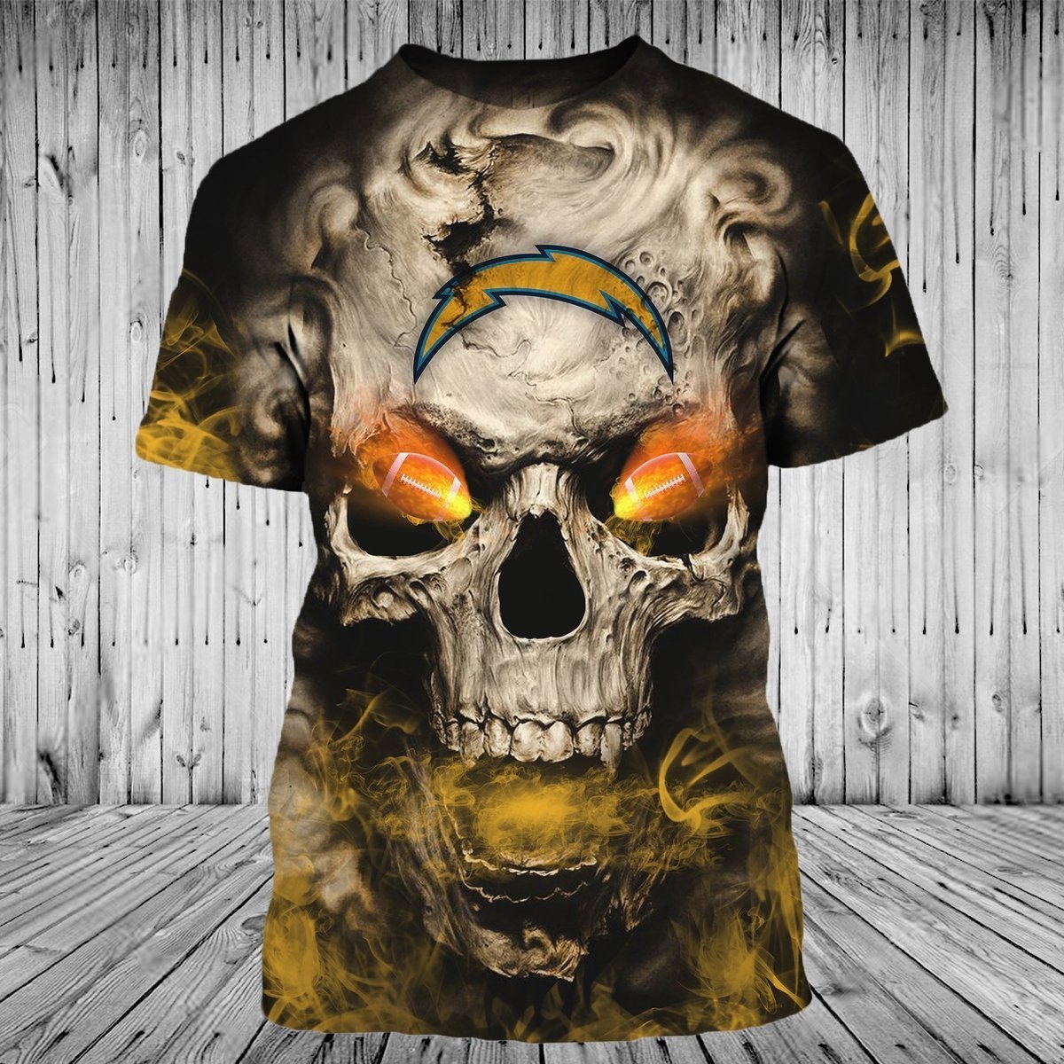 CHARGERS 3D HOODIE SKULL 06