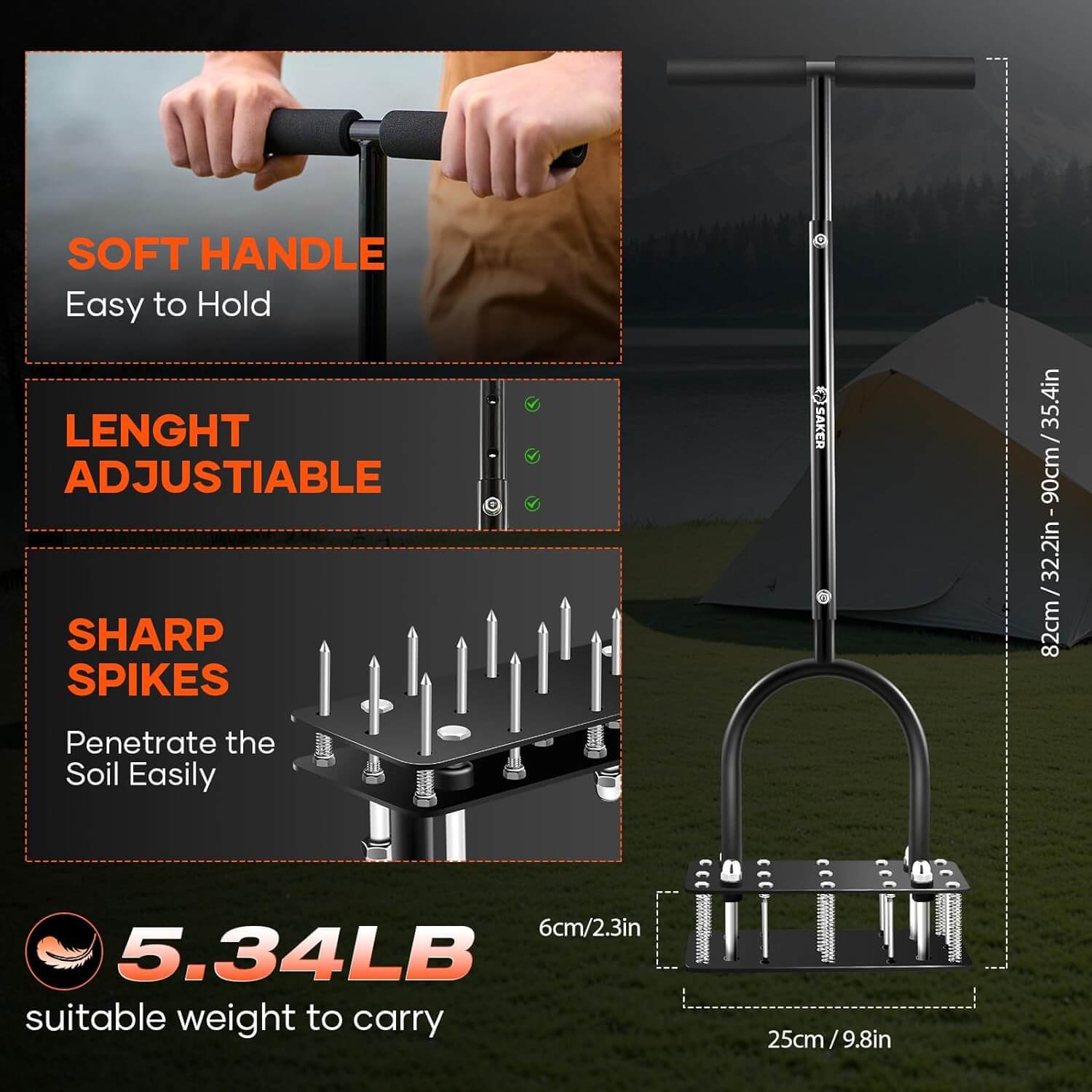Spike Lawn Aerator Tool