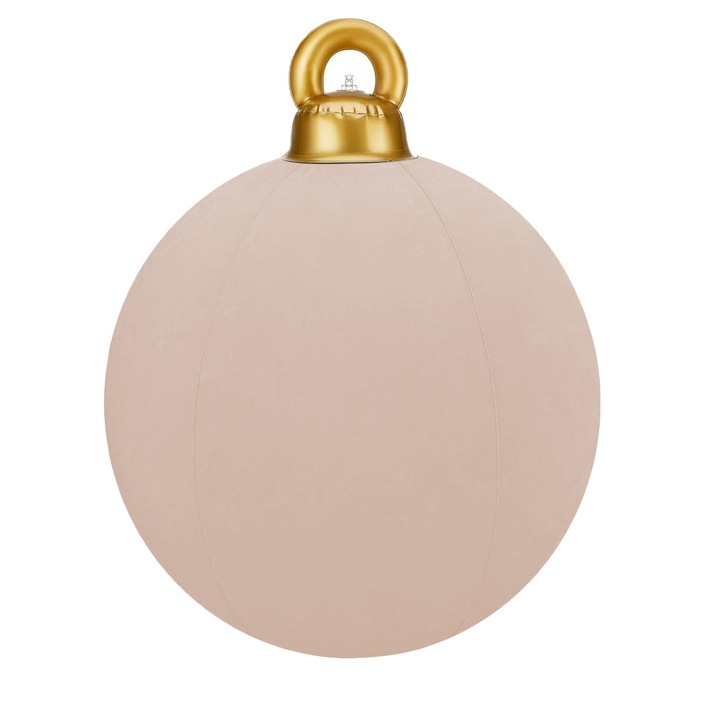 🎈🎈24inch Flocking TPU Inflatable Christmas Balls Lantern Balls Holiday Ornaments