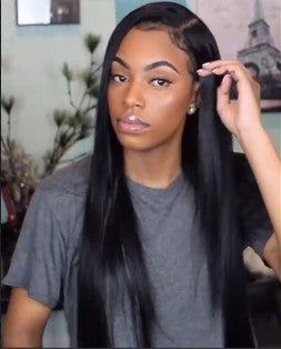 New Christmas special OFF Ponytail Bun Straight Wig Styles