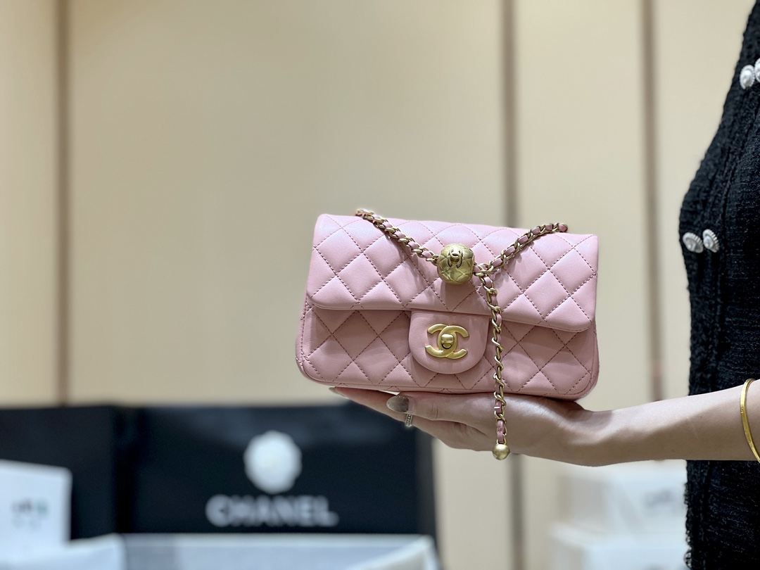 Chanel 23K cf mini chain bag AS1787