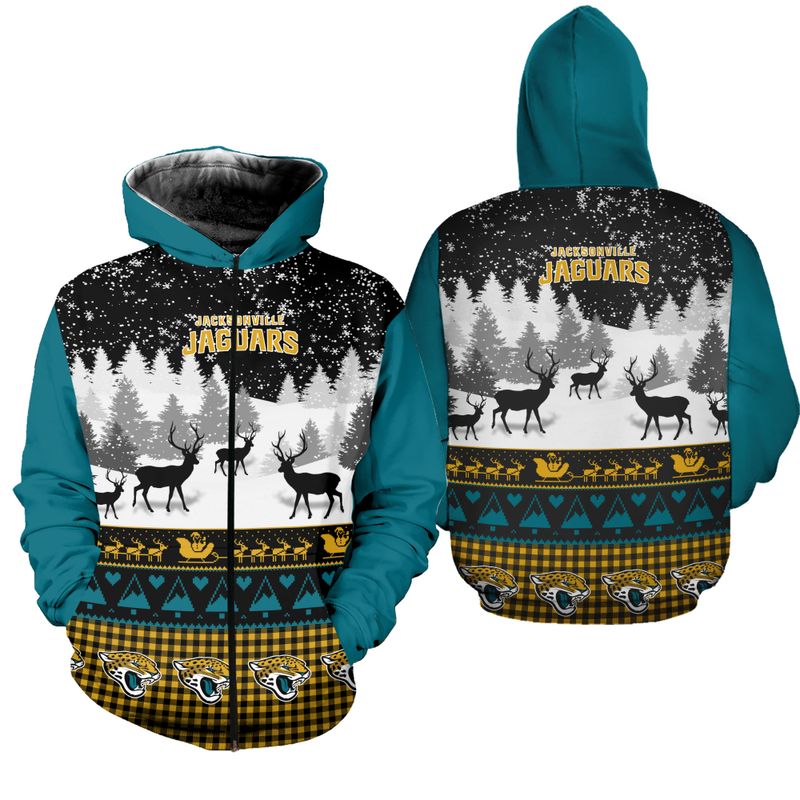 JACKSONVILLE JAGUARS HOODIE 3D GIFT FOR XMAS