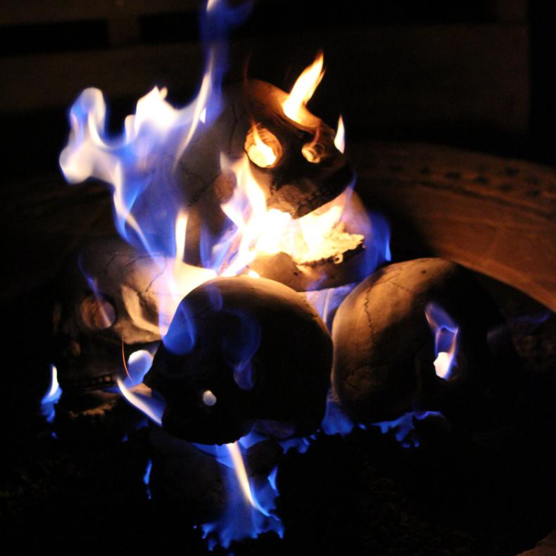 🔥(Flash Sale-55%OFF)- Terrifying Human Skull Fire Pit