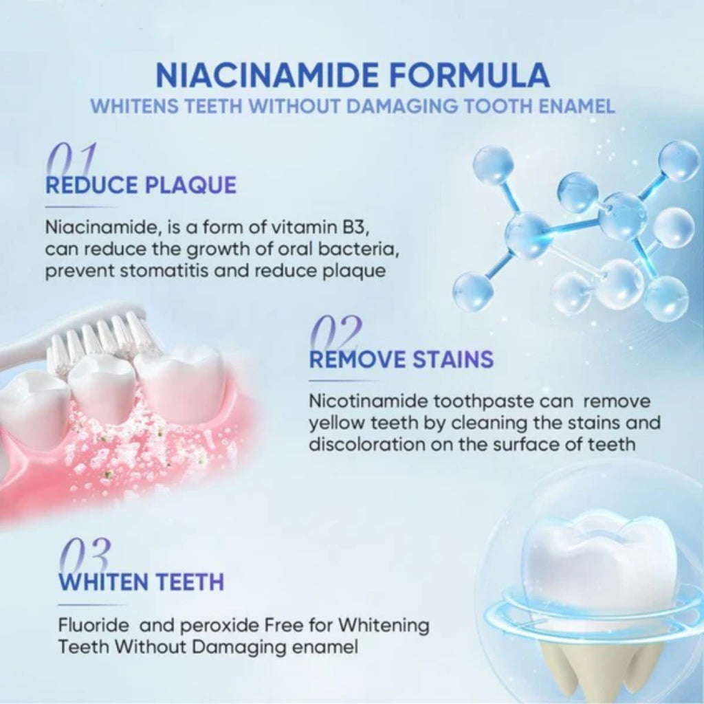 🦷 Niacinamide Whitening Toothpaste - For Healthier, Whiter Teeth!