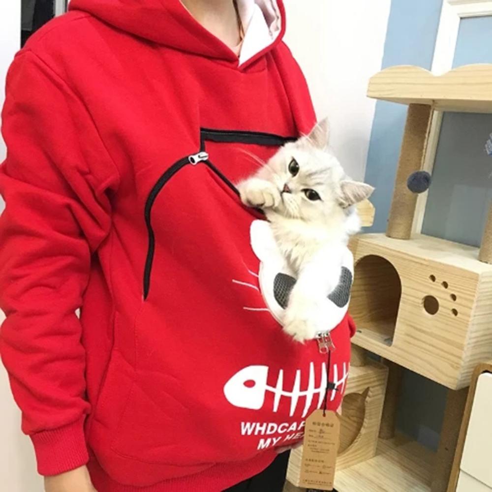 🎄Christmas Special Sale-[SAVE 50% OFF]--Cat Lovers Hoodie Cuddle Pouch--BUY 2 GET 10% OFF & FREE SHIPPING