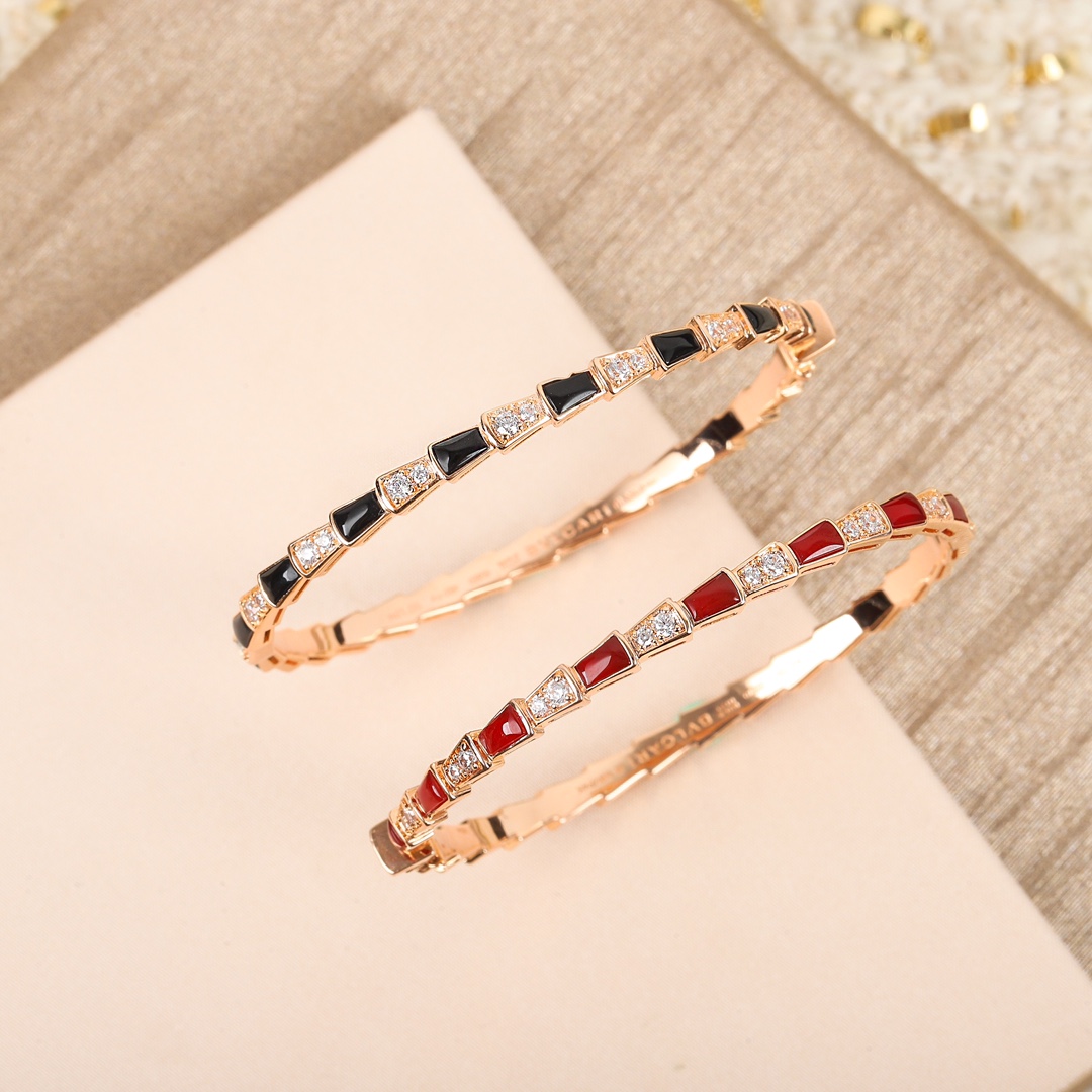 Bulgari Serpenti Viper mother-of-pearl bracelet