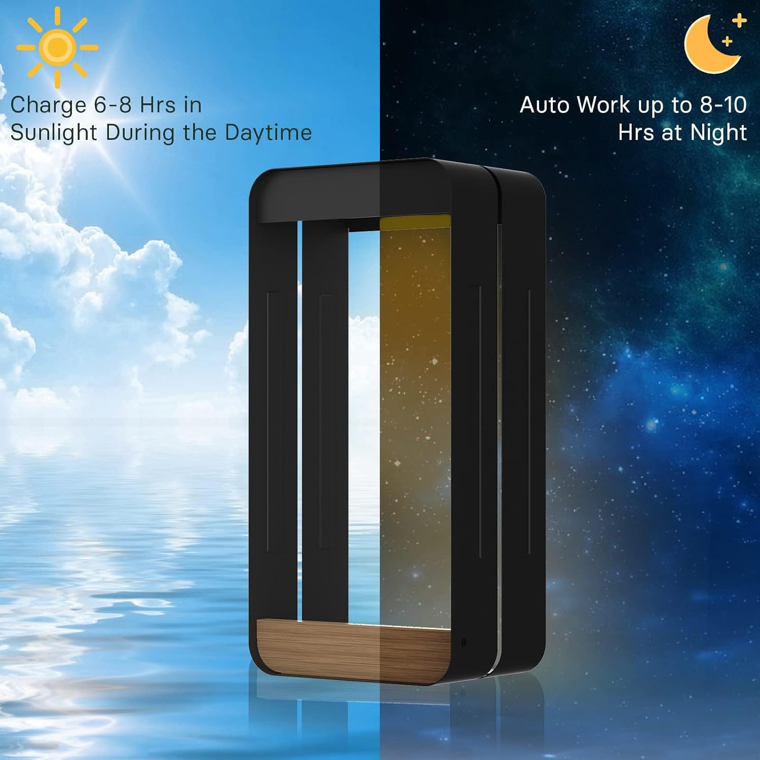 🔥ON SALE🔥Outdoor LED Solar Power Waterproof Decor Wall Sconce Shelf Planter
