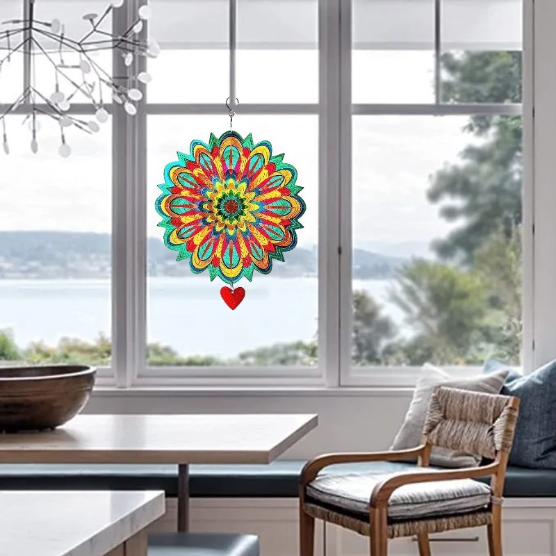 (🔥Hot Sale Now-SAVE 60% OFF)-Wind Spinner Mandala Flame