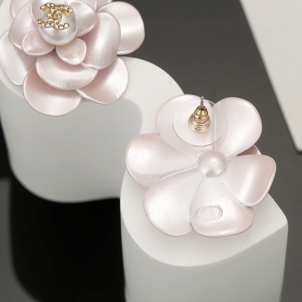 Chanel Camellia Diamond Earrings