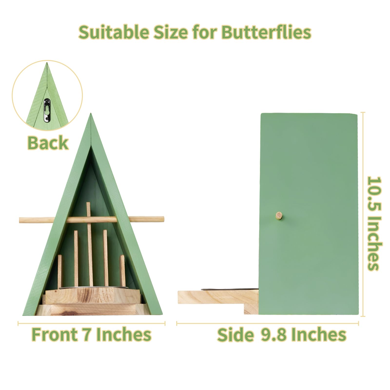 🦋 Butterfly House & Feeder – Natural Habitat to Attract Butterflies to Your Garden!