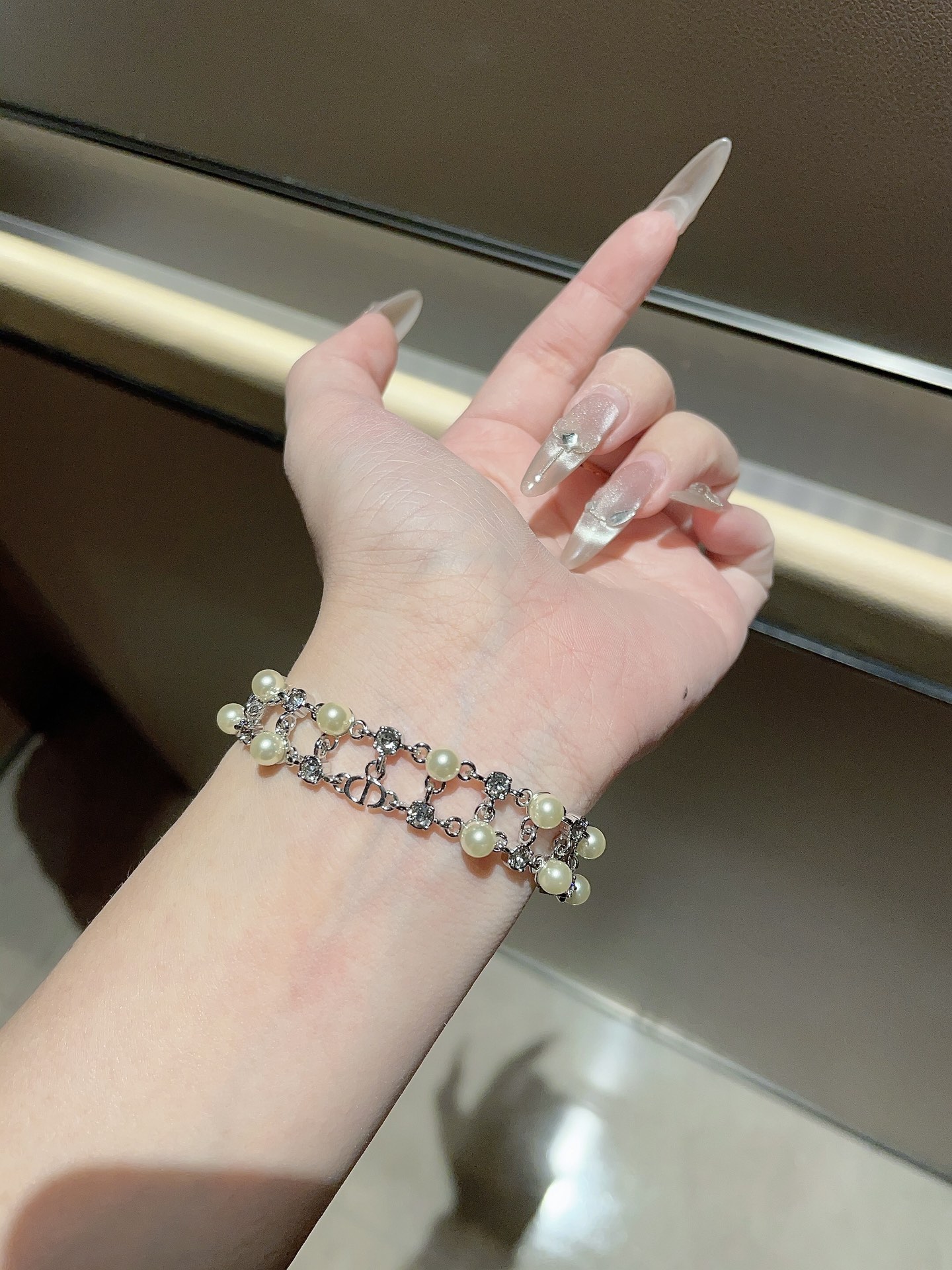 Dior Double Bead Diamond Bracelet