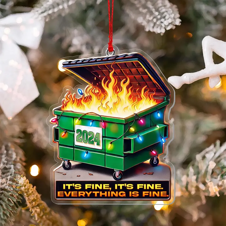 2024 Dumpster on Fire Ornament