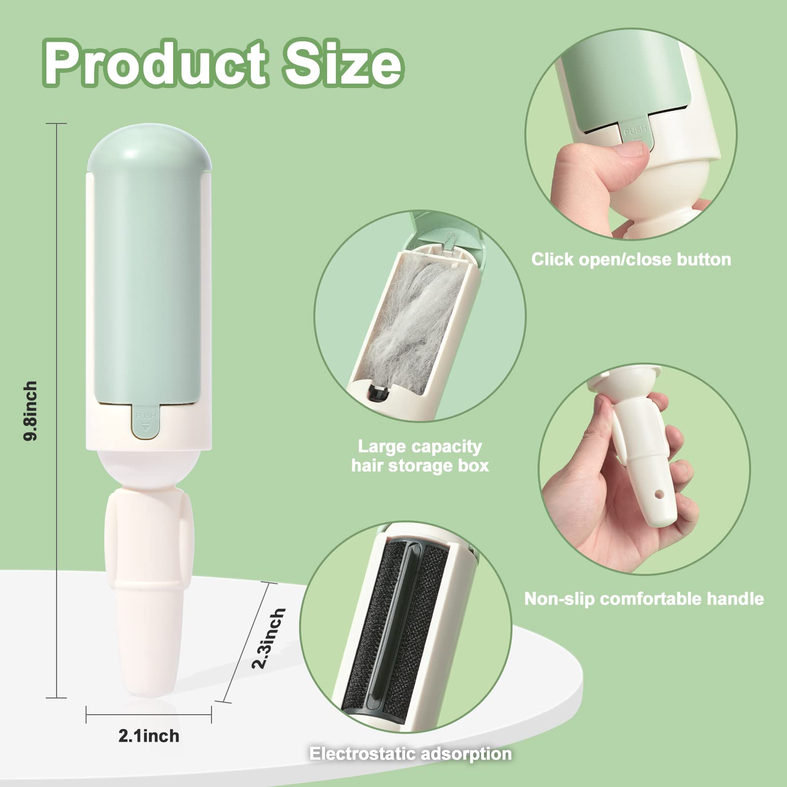 Roller Pet Hair Remover and Reusable Lint Roller--Buy 2 Free Shipping Now!