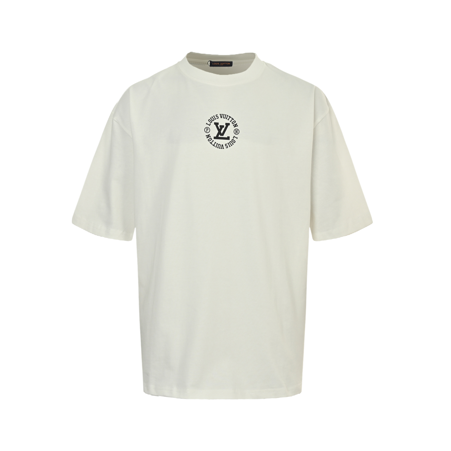 Louis Vuitton 25ss circle lettering print short-sleeved shirt