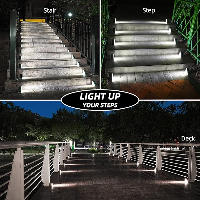 Solar anti-theft staircase light