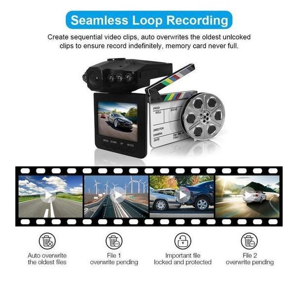 (🔥Last Day Promotion-SAVE 50% OFF)📹1080P High-definition Infrared Night Vision Car Dash Camera Recorder-BUY 2 GET 10% OFF & FREE SHIPPING