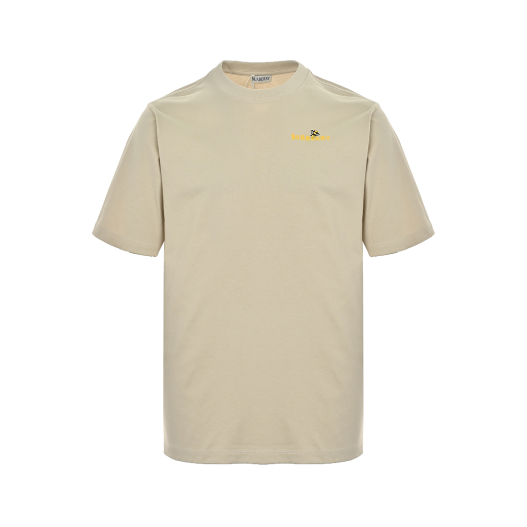 Burberry 25ss cartoon bee flocking print short sleeve