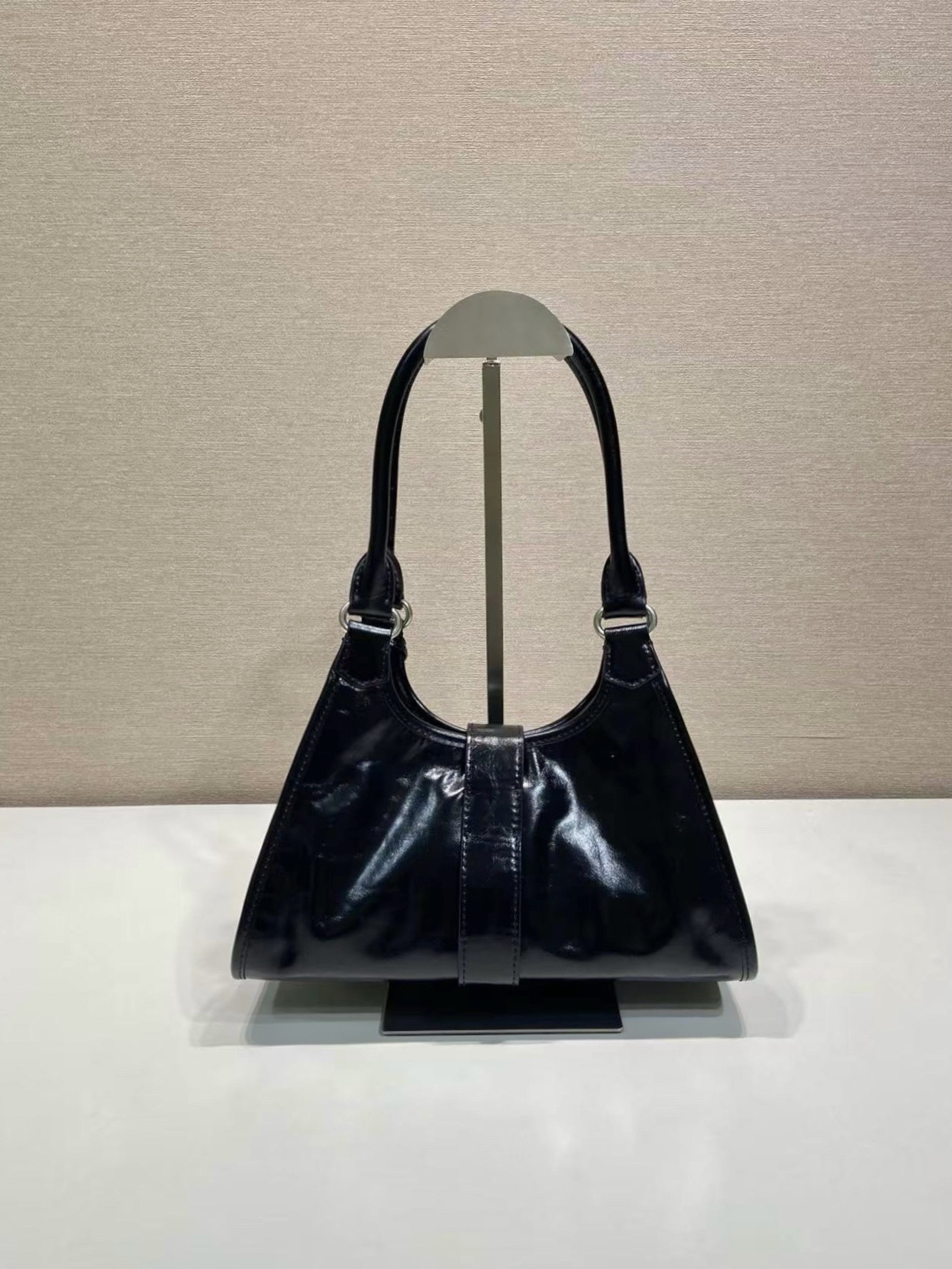 Prada waxed leather mini tote 1BG580