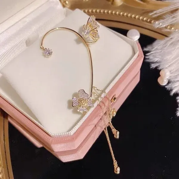 🔥Last Day 50% OFF🔥✨2023 New Release! Butterfly Tassel Style Zircon Earrings