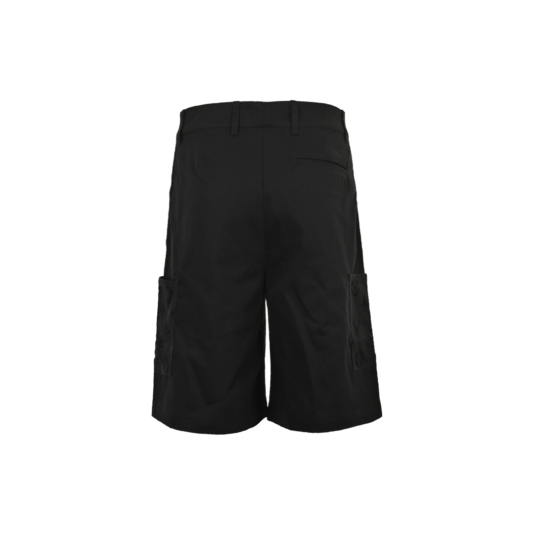 Louis Vuitton 24ss flocked monogram patchwork cargo shorts