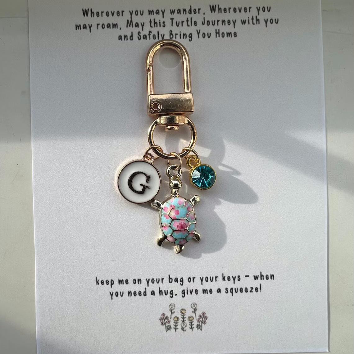 Travelling Turtle Keychain | Good Luck Gift