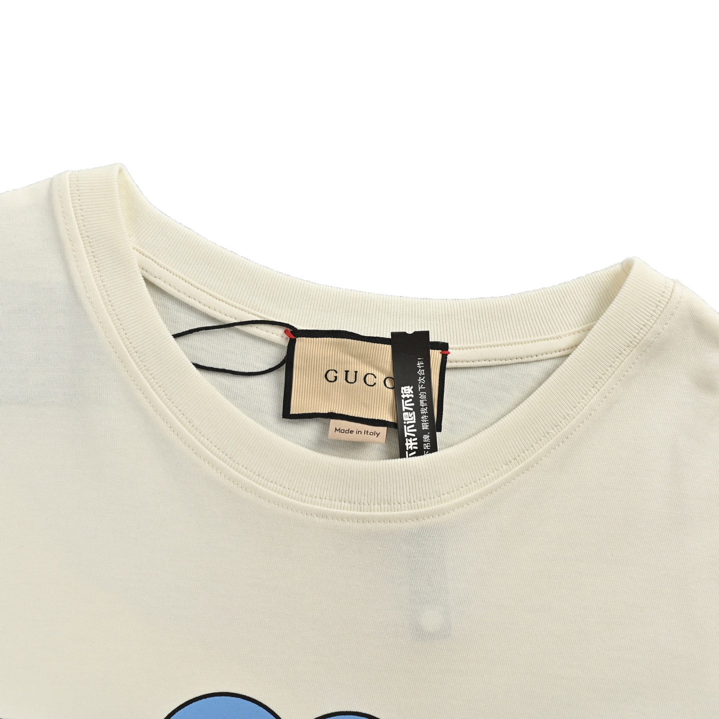 Gucci cartoon eyes print short sleeves