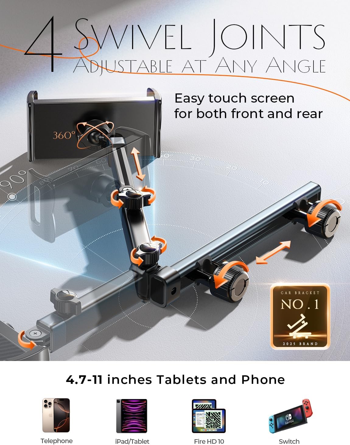 💖Last Day 49% OFF💖3 in 1 for iPad Holder for Car Accessories