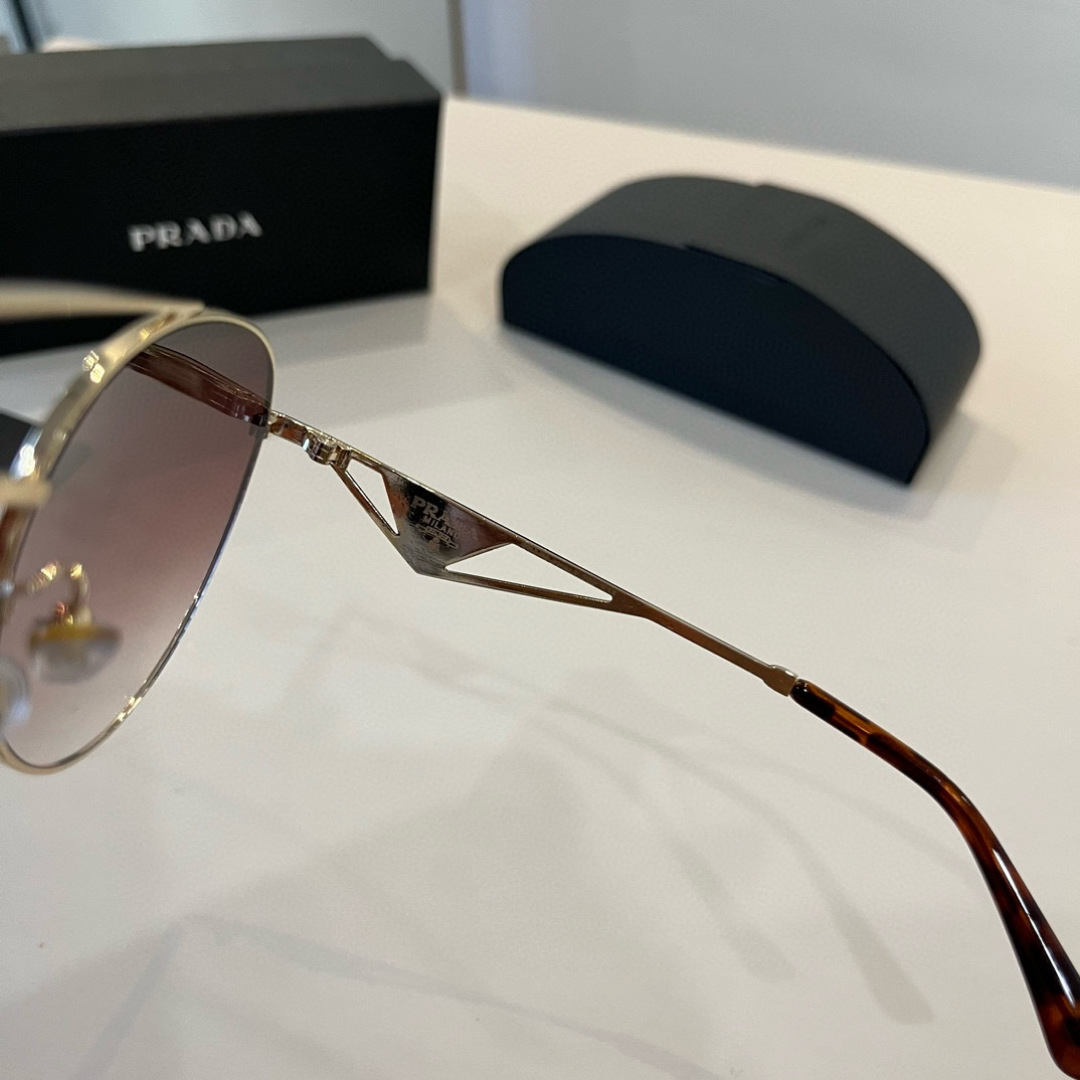 Prada round frame sunglasses