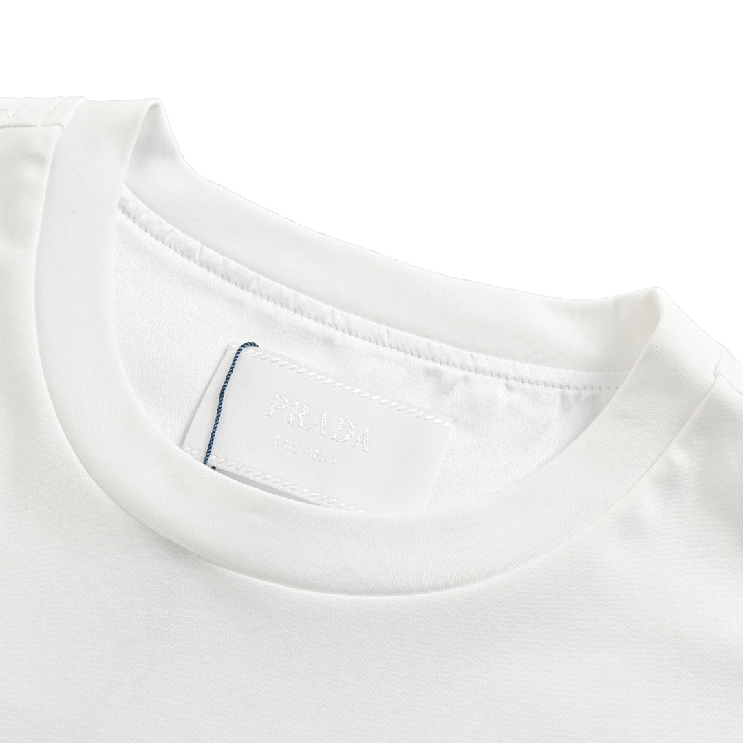 Prada 24ss triangle logo short sleeve